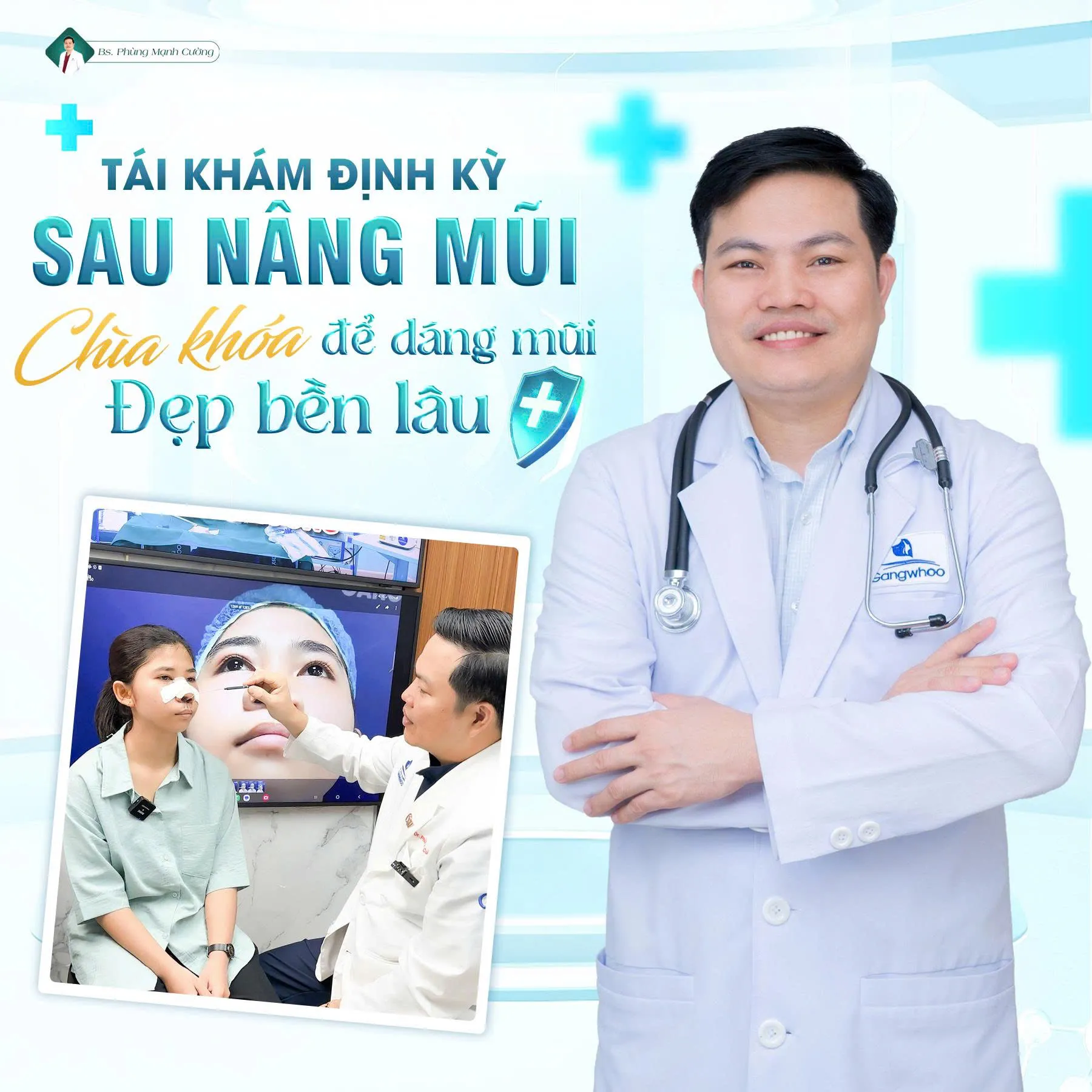 Tái khám định kỳ sau khi nâng mũi là điều cần thiết