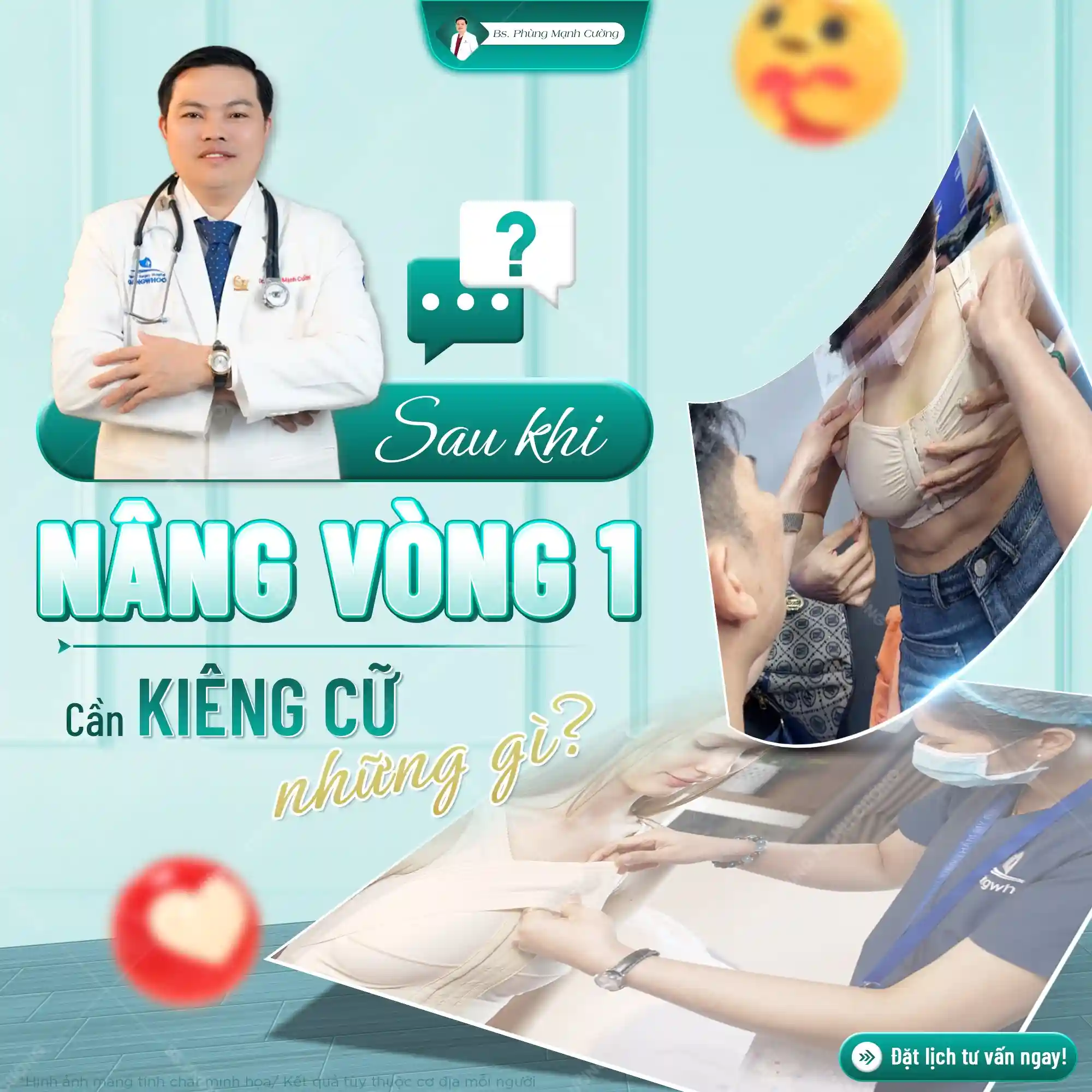 Mặc áo định hình đúng cách sau khi nâng ngực