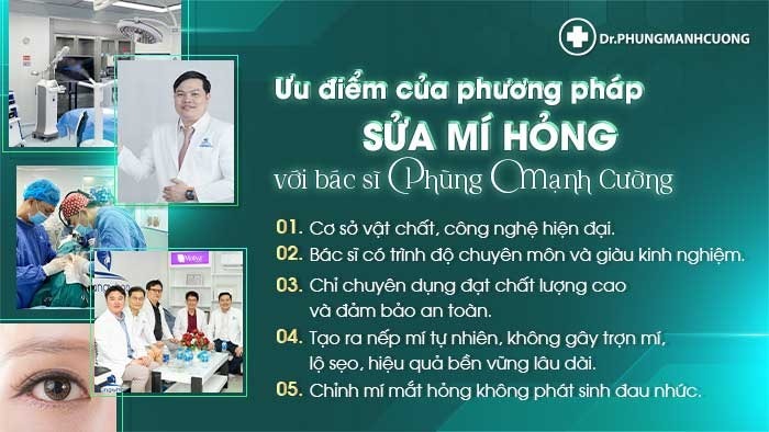 Bác sĩ Phùng Mạnh Cường là chuyên gia trong lĩnh vực sửa mí hỏng 