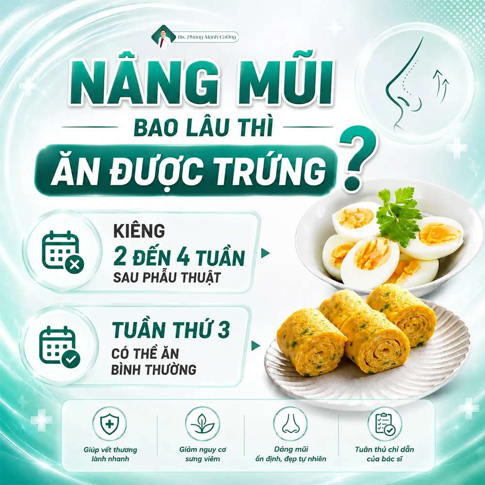 Nâng mũi ăn trứng được không? Nên kiêng trứng bao lâu? 6 Nâng mũi ăn trứng được không? Nên kiêng trứng bao lâu?