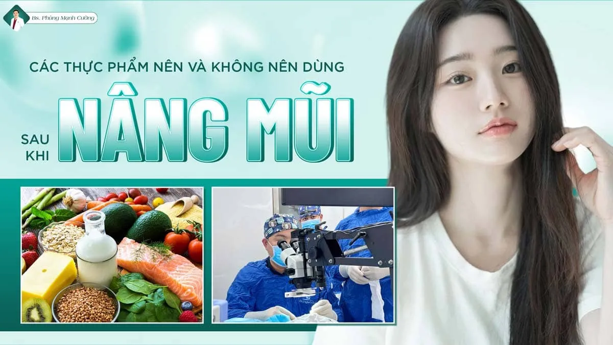 Chế độ dinh dưỡng phù hợp sau khi nâng mũi
