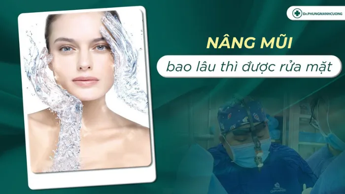 [Giải đáp] Nâng mũi bao lâu được rửa mặt?