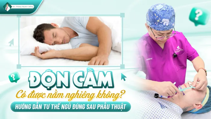 Độn cằm có được nằm nghiêng không? Hướng dẫn tư thế ngủ đúng sau phẫu thuật