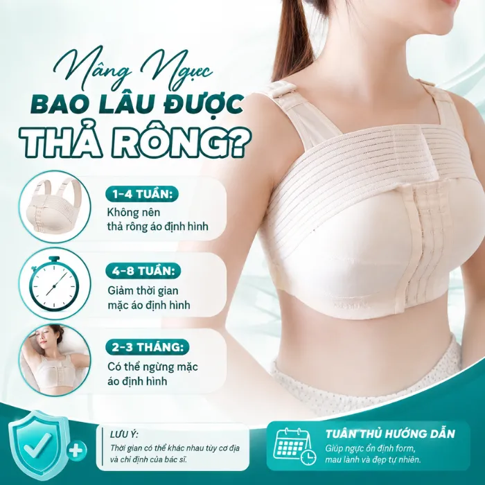 Nâng Ngực Bao Lâu Được Thả Rông? Cần Chú Ý Những Gì?