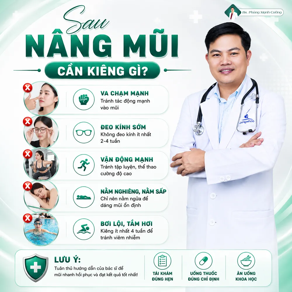 Nâng mũi bao lâu thì được xì mũi? Bác sĩ giải đáp