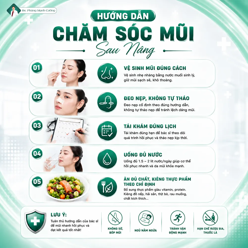 Nâng mũi bao lâu thì được xì mũi? Bác sĩ giải đáp