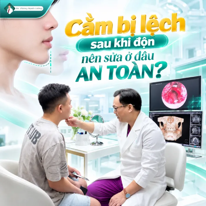 Độn Cằm Bị Lệch Phải Làm Sao? Nguyên Nhân Và Cách Khắc Phục