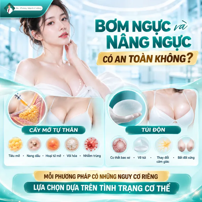 Bơm Ngực Khác Gì Nâng Ngực? Nên Chọn Phương Pháp Nào?