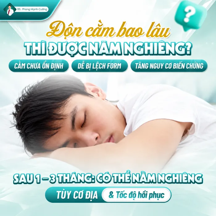 Độn cằm có được nằm nghiêng không? Hướng dẫn tư thế ngủ đúng sau phẫu thuật