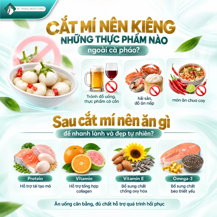 Cắt Mí Ăn Cà Pháo Được Không? Kiêng Gì Sau Cắt Mí Mắt