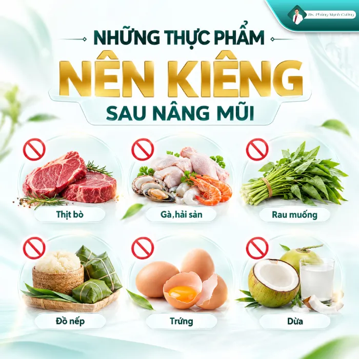 Nâng mũi ăn hủ tiếu được không